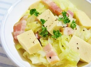 キャベツと高野豆腐のコンソメスープ煮-レシピのメイン写真