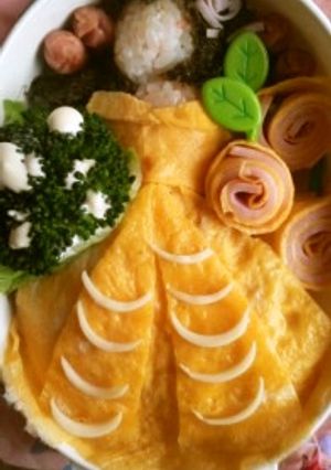 キャラ弁☆ディズニープリンセスベル弁当♪-レシピのメイン写真