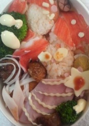 キャラ弁☆ディズニープリンセスアリエルお-レシピのメイン写真