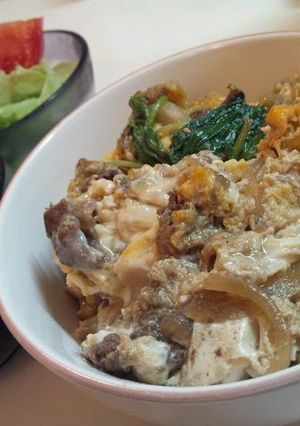 忙しいママの味方！卵とじ牛丼-レシピのメイン写真