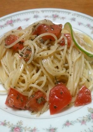 カボスとトマトの冷製パスタ-レシピのメイン写真