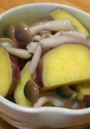 簡単！お手軽！さつまいもとしめじの煮物-レシピのメイン写真