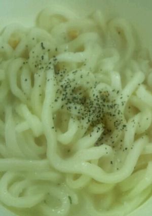 カップスープで！ずぼらなクリーム饂飩-レシピのメイン写真