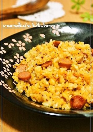 食べラーで♡簡単ピリ辛チャーハン-レシピのメイン写真