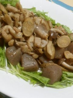 ごぼうと豚とこんにゃくの炒め煮-レシピのメイン写真