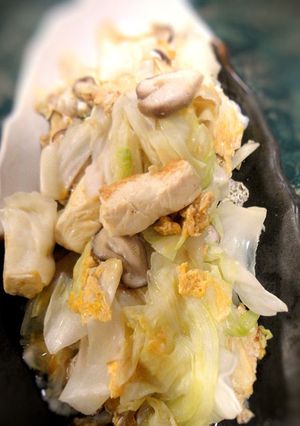 キャベツと椎茸のチャンプルー-レシピのメイン写真