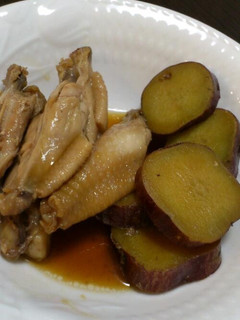 さつまいもと手羽中の甘辛煮-レシピのメイン写真