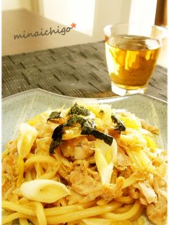 塩麹と醤油の和風焼きうどん-レシピのメイン写真