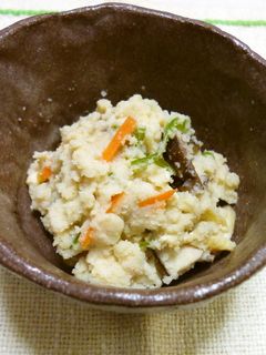 おでんだしを使った「チーズ入りおから煮」-レシピのメイン写真