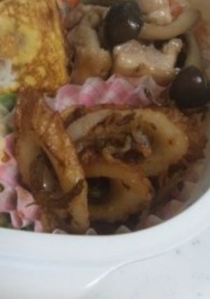 お弁当に「ちくわのしらす醤油炒り」-レシピのメイン写真