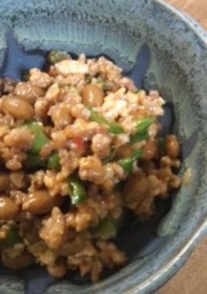 えんどう入り「スタミナ納豆」-レシピのメイン写真