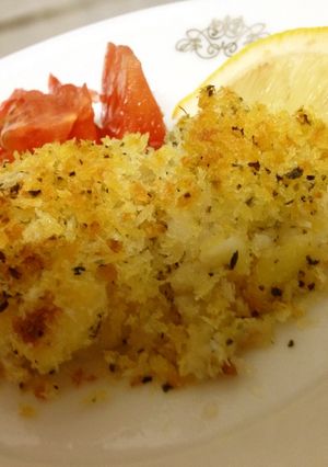 簡単おつまみ☆白身魚のチーズパン粉焼き-レシピのメイン写真