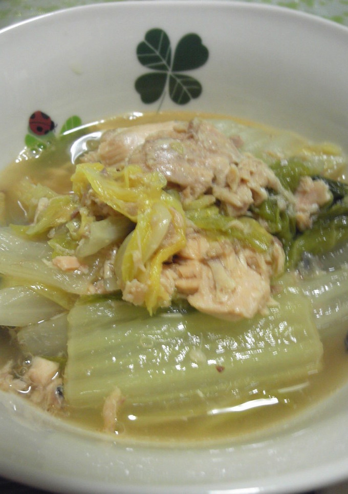 水いらず★白菜と鮭缶の煮物-レシピのメイン写真