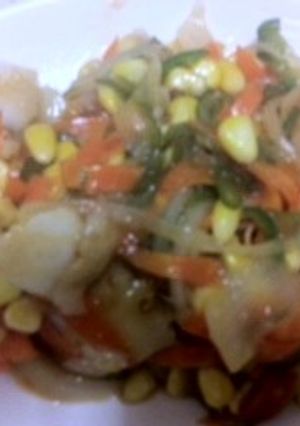 イカと野菜のチリソース炒め-レシピのメイン写真