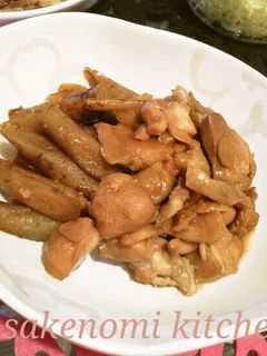 鶏肉とごぼうの煮物-レシピのメイン写真