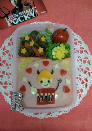 レッツ シェア ポッキー☆キャラ弁-レシピのメイン写真
