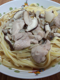 鶏とキノコのスープパスタ-レシピのメイン写真