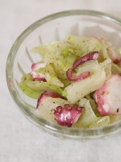 キャベツとたこのオリーブオイル和え-レシピのメイン写真