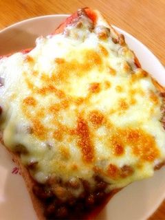 納豆トースト-レシピのメイン写真