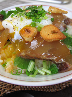 鯛の漬けにんにく丼-レシピのメイン写真