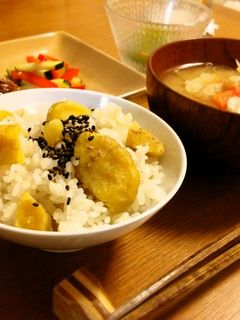 ほくほく♪栗ごはん-レシピのメイン写真