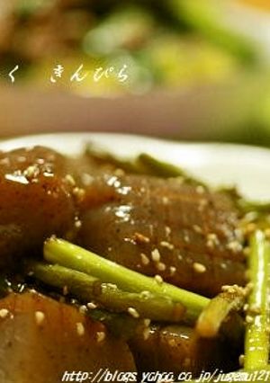 雷こんにゃくのきんぴら-レシピのメイン写真