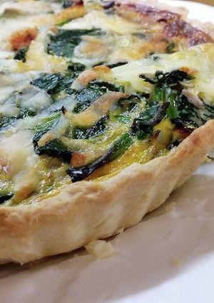 簡単手作り生地で♪ほうれん草のキッシュ-レシピのメイン写真