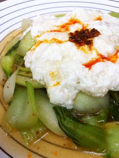簡単☆青梗菜の卵白あんかけ-レシピのメイン写真