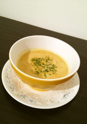 玉ねぎスープの素で☆かぼちゃのポタージュ-レシピのメイン写真