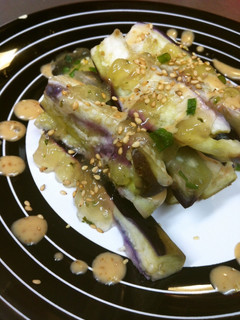 ジュレぽん酢+胡麻ドレで☆蒸し茄子サラダ-レシピのメイン写真