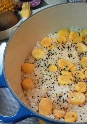 もっちり栗ご飯<ルクルーゼ・キッチン>-レシピのメイン写真
