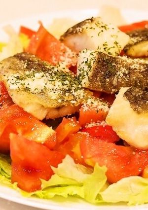 クラフトパルメザンチーズ☆白身魚のサラダ-レシピのメイン写真