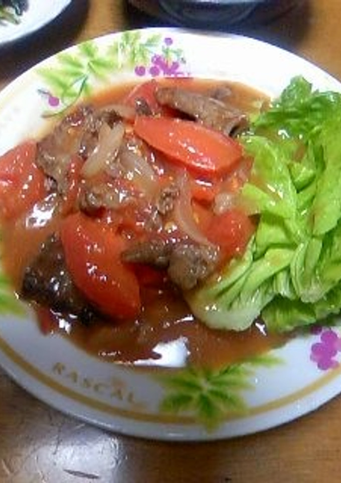 牛肉とトマトのオイスターソース炒め-レシピのメイン写真