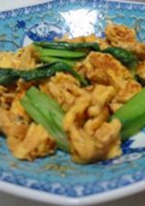 卵と青梗菜のオイスターソース炒め　（5/28の晩ご飯）-レシピのメイン写真