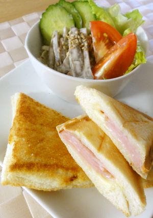 ハムとチーズのホットサンド☆-レシピのメイン写真