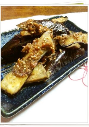超簡単！なすの梅鰹ごま炒め♬-レシピのメイン写真