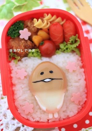 ゆで卵で簡単★なめこ栽培キット　キャラ弁-レシピのメイン写真