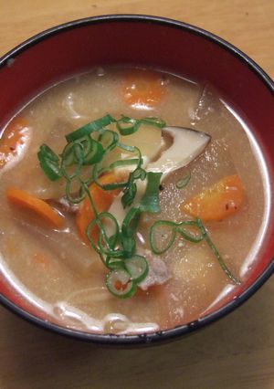 塩麹きのこ入り豚汁-レシピのメイン写真