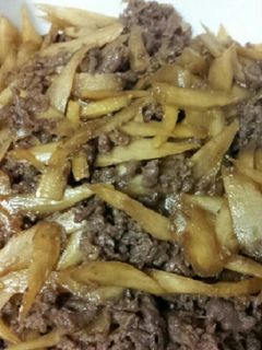 牛肉とゴボウのしぐれ煮-レシピのメイン写真