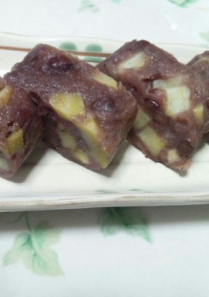 小豆缶詰でさつまいも入り羊羮-レシピのメイン写真
