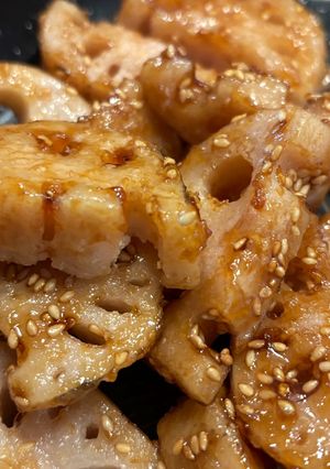 蓮根の甘辛酢炒め-レシピのメイン写真