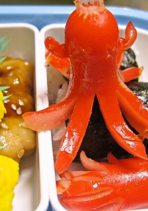 息子が喜ぶ弁当☆ウインナーで宇宙人☆-レシピのメイン写真