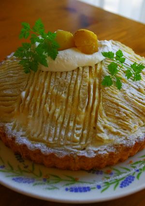 フォークでモンブランタルト☆-レシピのメイン写真