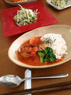 あさりとエビのトマトクリーム煮-レシピのメイン写真