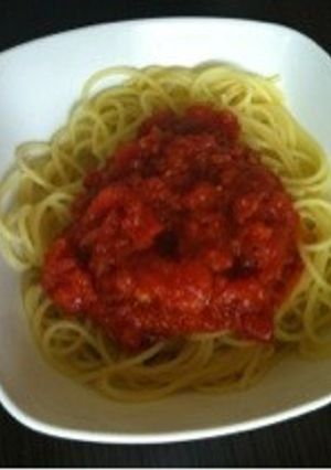 トマトソースパスタ-レシピのメイン写真