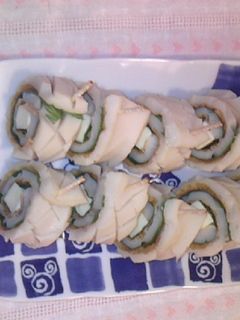 ちくわとチーズの大葉ぐるぐる巻き-レシピのメイン写真