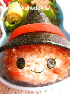 【キャラ弁】ハロウィン魔女っ子ちゃん弁当-レシピのメイン写真