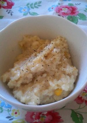 冷凍ご飯で豆乳チーズリゾット-レシピのメイン写真