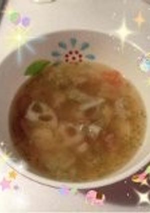 簡単レンコンのコンソメスープ-レシピのメイン写真