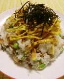 おでんの残りで(煮しめでも)～ちらし寿司